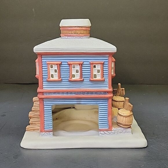 Partylite Village General Store Ceramic Tealight Candle Holder 6" tall - Picture 3 of 8